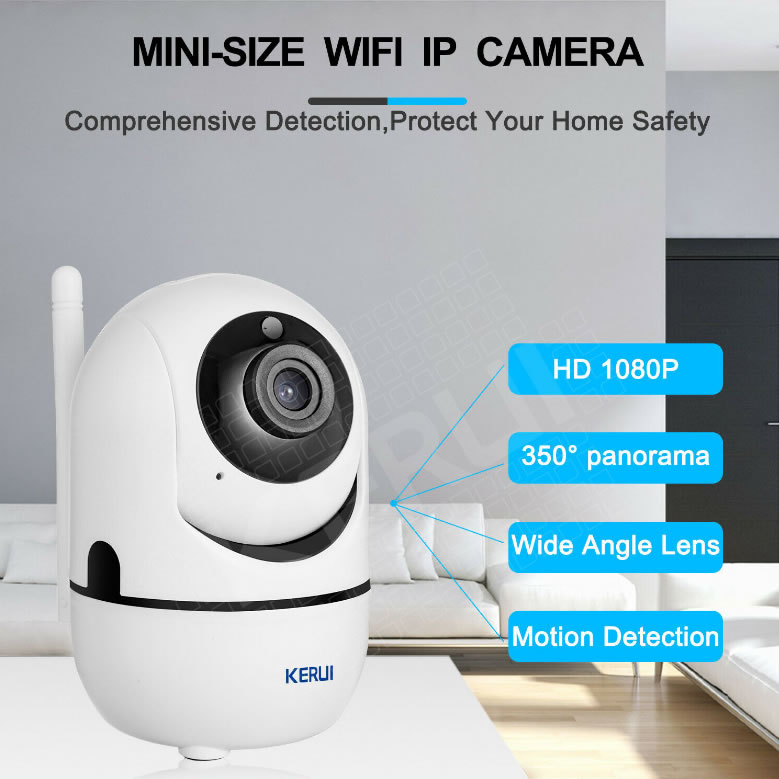 KERUI N9 WIFI Wireless Waterproof 1080P Smart PTZ Indoor IP Camera 