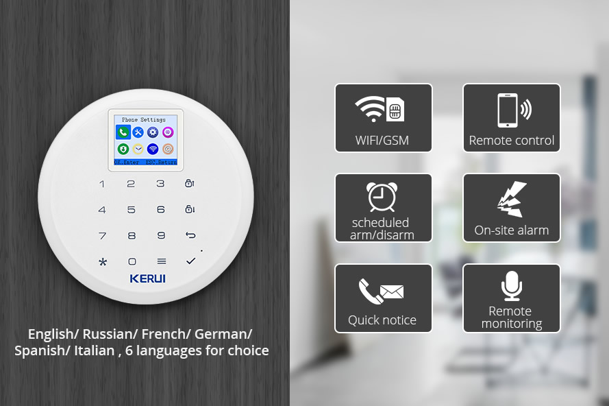 KERUI W17 Wireless WiFi GSM Alarm System