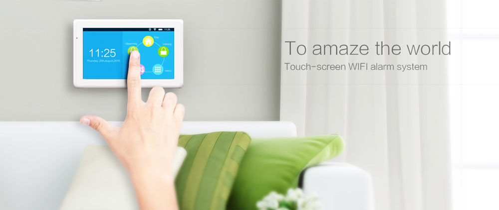 Kerui K7 touch pad Wifi alarm sysytem