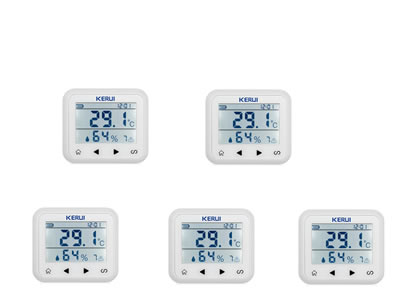 5 units KERUI TD32 LED Display Adjustable Temperature  Alarm Sensor