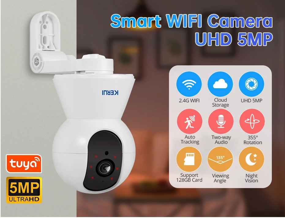 KERUI K259 5MP WiFi and Tuya Smart Security Camera