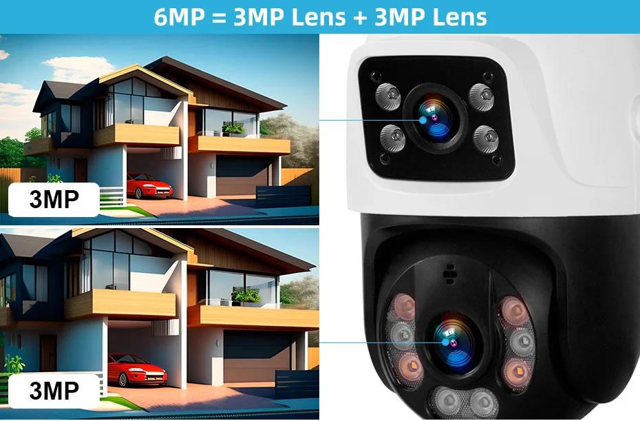 KERUI P6 6MP CCTV PTZ Home Security Camera