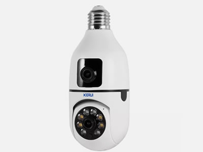 KERUI E27 6MP 1080P WIFI Dual lens Light bulb Camera