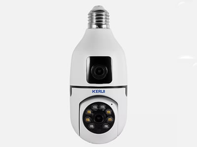 KERUI E27 6MP 1080P WIFI Dual lens Light bulb Camera